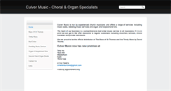 Desktop Screenshot of culvermusic.com