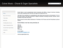 Tablet Screenshot of culvermusic.com